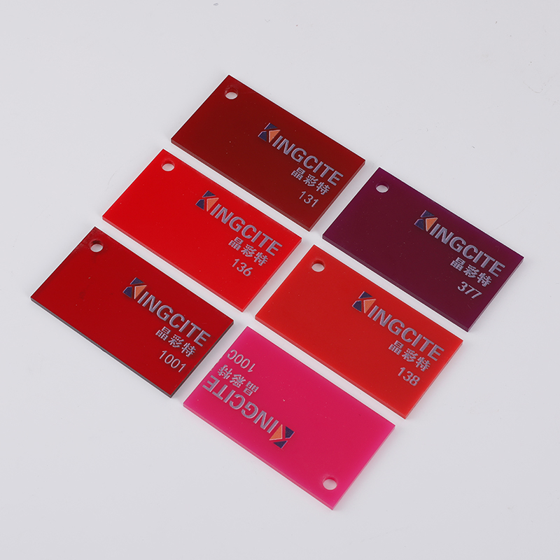 Red Double Sided Transparent Acrylic Sheet Sanitary Board